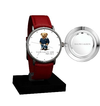 Polo Watch Luxury Preppy Bear Design With