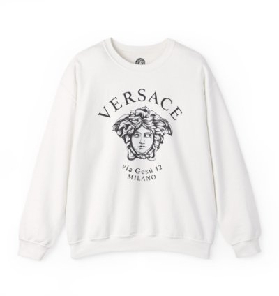 Versace Milano White Sweatshirt - Size Usa