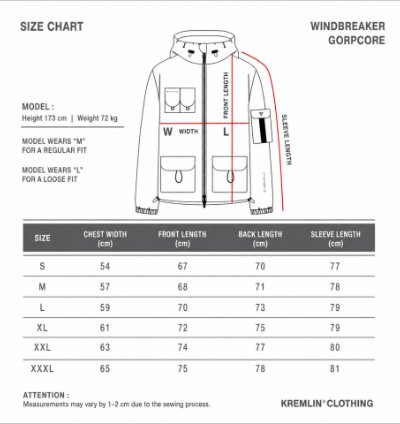 Kremlin Gorpcore Windbreaker Jacket Trooper