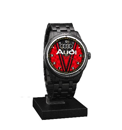 Audi Super Car Watch Inspired Automotive Sportcar Red Dial Watches