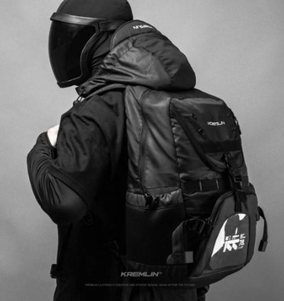 Kremlin Hood Backpack Black - External