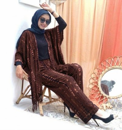 Bohemian Kimono And Palazzo Pants Set