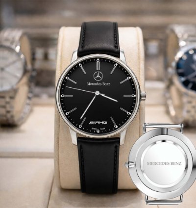 Mercedes Benz Matic Analog Watch Stainless Steel Mens - Mer2r