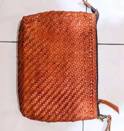 Handwoven Genuine Leather Crossbody Bag