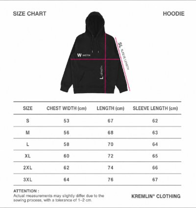 Kremlin Paw - Pullover Hoodie Typo Graphic Embroidery