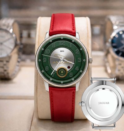 Jaguar Watch Luxury Leather Strap Watch