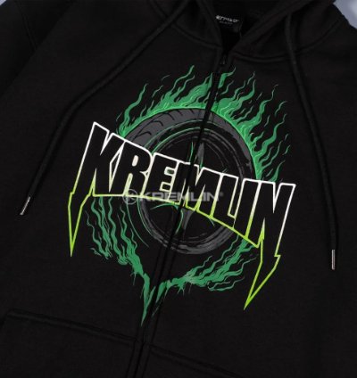 Kremlin Pumpkin - Zipper Hoodie Halloween Racing Black