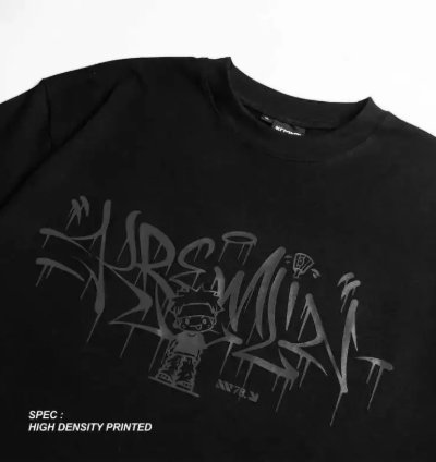 Kremlin Oversized Hd T-shirt Black - Meltdown