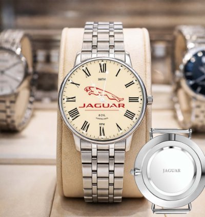 Jaguar Watch Luxury Leather Strap Watch