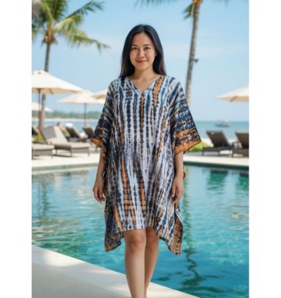 Loose Fit Rayon Tunic Dress