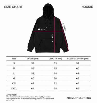 Kremlin Griffith - Pullover Hoodie High Neck Black