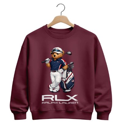 Sweatshirt Polo Bear Rlx Size Usa