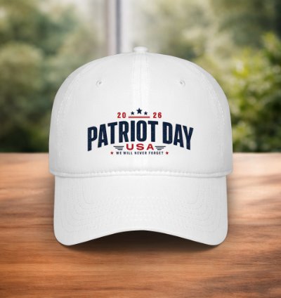 Patriot Day Usa 2026 Hat 911 Never Forget Baseball Cap American Memorial Cap September 11 Tribute Gift White
