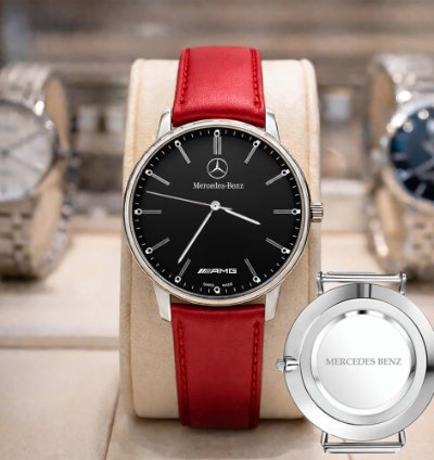 Mercedes Benz Matic Analog Watch Stainless Steel Mens - Mer2r