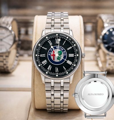 Alfa Romeo Black Design Sport Watch