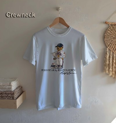 Polo T-shirt Bear Racer Design For Men Us Size