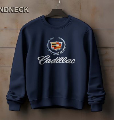 Cadillac Logo Sweatshirt Elegant Design Us Size