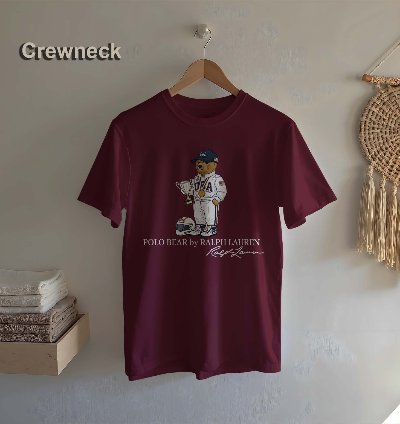 Polo T-shirt Bear Racer Design For Men Us Size