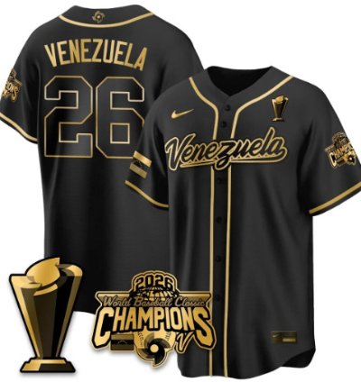 Venezuela 26 Venezuela Baseball Jersey 2026 World Baseball Classic Champions Limited Stitched