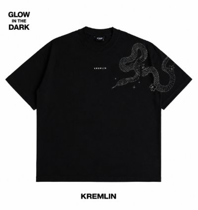 Kremlin Cobra - Oversized Glow In The Dark Relaxed Fit Black