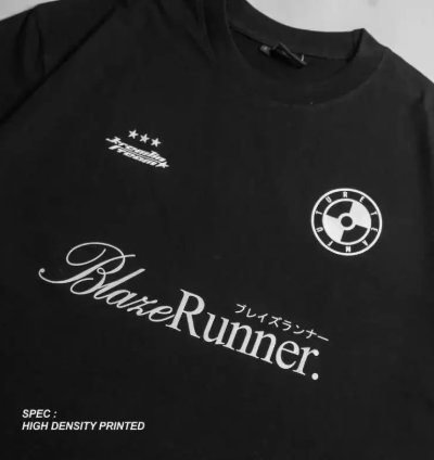 Kremlin Blazerunner - T-shirt Oversized Relaxed Fit Black 3d Printed