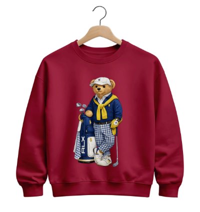 Polo Ralph Lauren Icon Bear Usa Flag Sweatshirt Golf