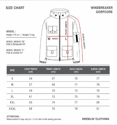 Kremlin Trooper - Jacket Windbreaker Gorpcore Outerwear 3 Colors