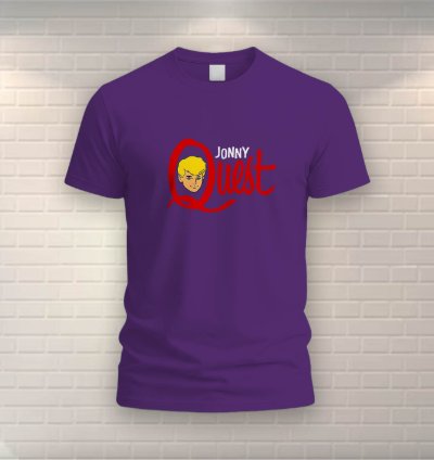 Jonny Quest Vintage Cartoon T-shirt Purple