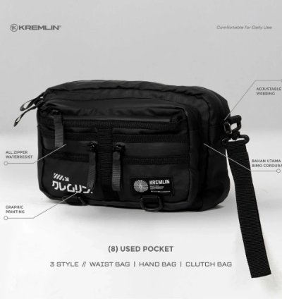 Kremlin Taka - Slingbag Waist Bag 3 Styles Original