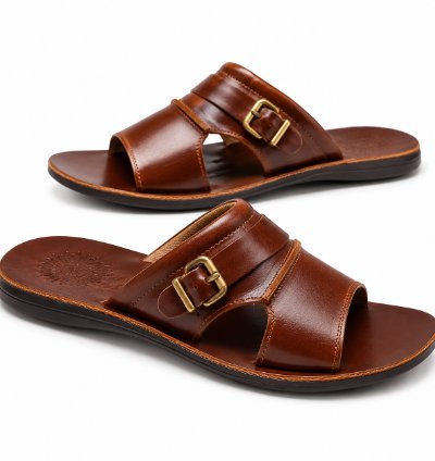 Mens 100 Genuine Cow Leather Sandals