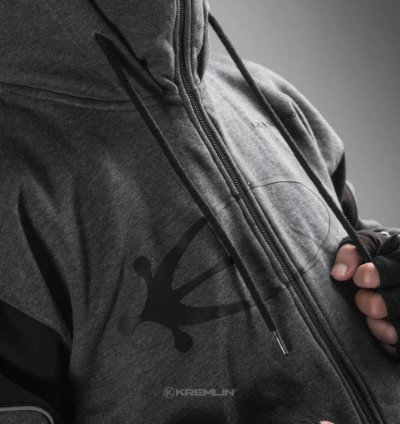 Kremlin - Eclipse Balaclava Zipper Hoodie Darkpoetic Series - Misty Gray