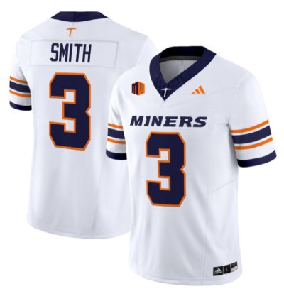 Jaden Smith Jersey 3 Utep Miners 2016 Vapor Limited Stitched White