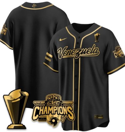 Team Venezuela Baseball Jersey 2026 World Baseball Classic Champions Limited Stitched