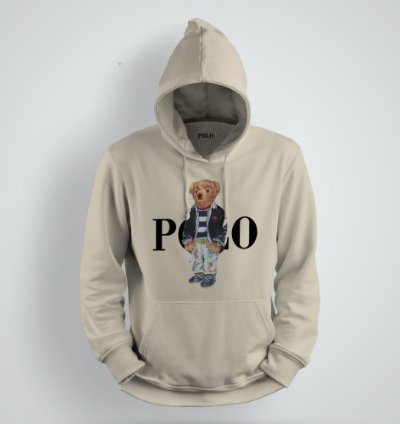 Hoodie Polo Ralph Lauren Polo Bear Fleece Sand