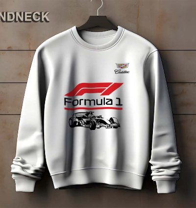 Cadillac Logo Sweatshirt Elegant Formula One Design Us Size