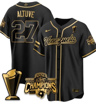 Altave 27 Venezuela Baseball Jersey 2026 World Baseball Classic Champions Limited Stitched