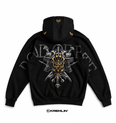 Kremlin Ghost - Zipper Hoodie Ironhorse Series Black