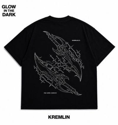 Kremlin Boxy Glow T-shirt Black - Rise