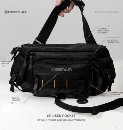 Kremlin Double Strap Waist Bag - Kojima