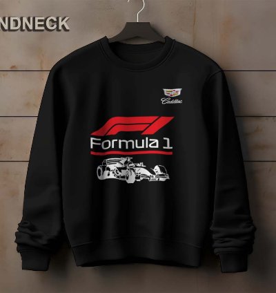 Cadillac Logo Sweatshirt Elegant Formula One Design Us Size