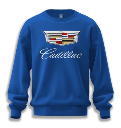 Cadillac Sweatshirt Mens Shirt Royal Blue