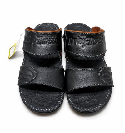 Premium Handmade Genuine Leather Sandals In Black 1