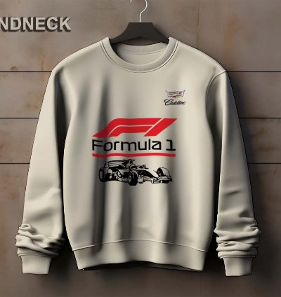 Cadillac Logo Sweatshirt Elegant Formula One Design Us Size