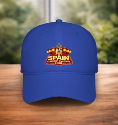 Spain Champions 2026 Baseball Cap Football World Cup Winner Hat Blue