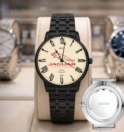 Jaguar Watch Luxury Leather Strap Watch