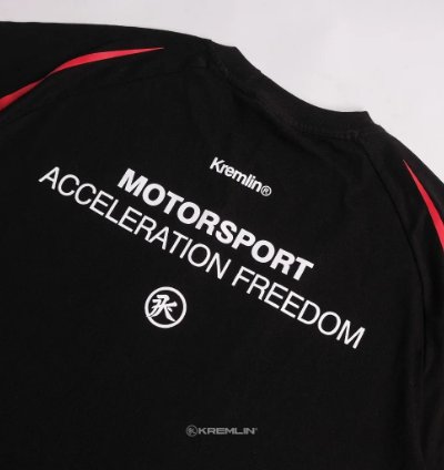 Kremlin Apex - Oversized Raglan Relaxed Fit Black T-shirt