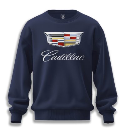 Cadillac Sweatshirt Mens Shirt Navy