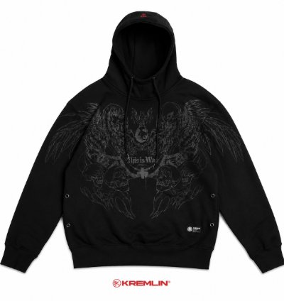 Kremlin Griffith - Pullover Hoodie High Neck Black