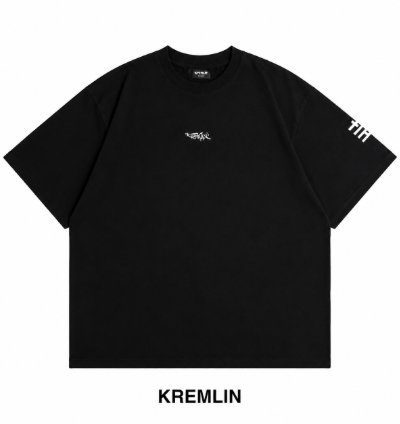 Kremlin Groove - T-shirt Oversized Relaxed Fit Black Puff