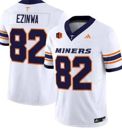 Judah Ezinwa 82 Utep Miners Football Jersey 2016 Vapor Limited All Stitched
